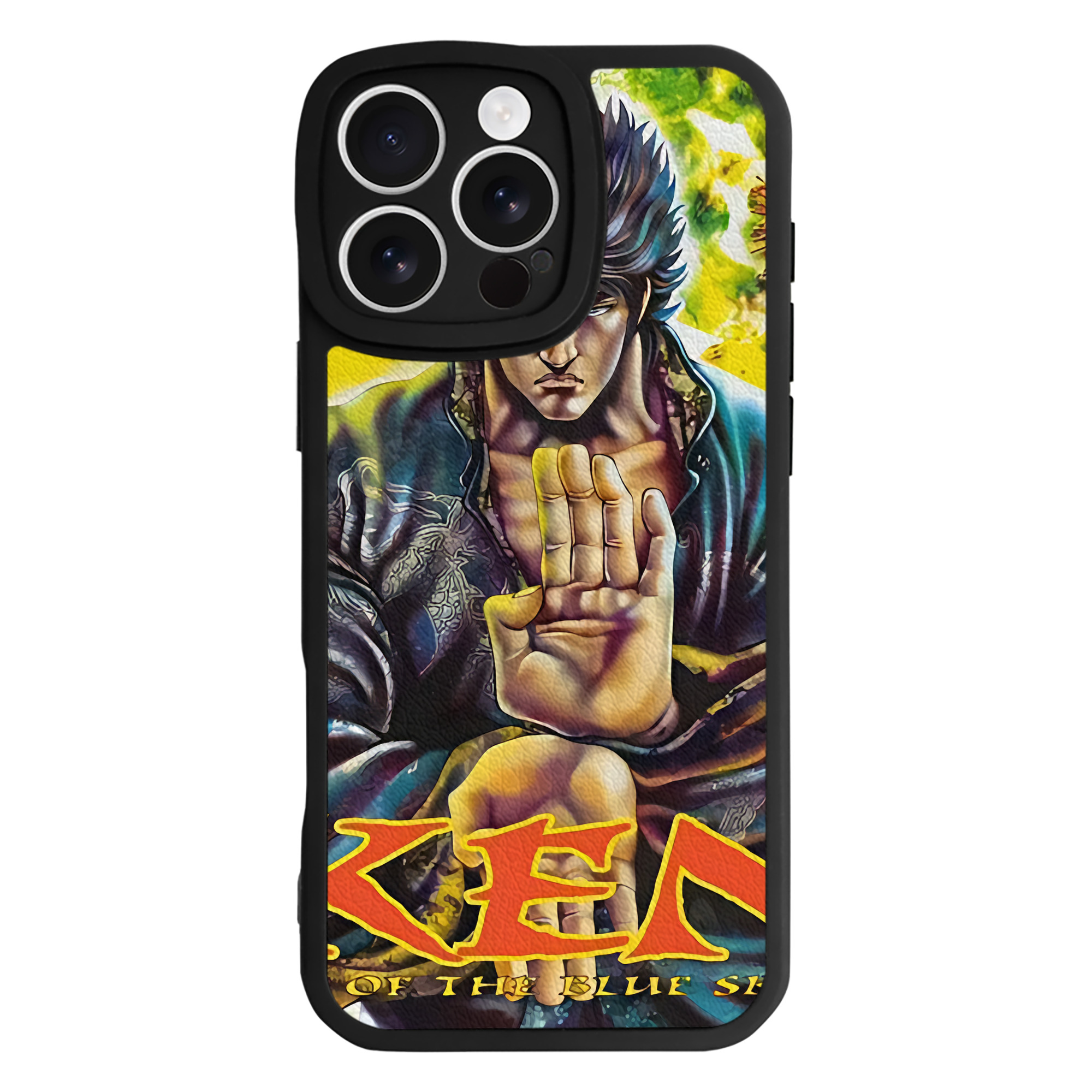 （画像用） 北斗の拳 Fist of the North Star 【iPhone 16シリーズ対応】シリコンスマホケース（レザー調） 材質：シリコン